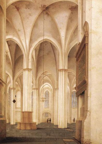 Pieter Jansz Saenredam The Buurkerk at Utrecht Spain oil painting art